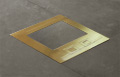 Brass cover floor box - flush finish