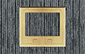 Brass floor box cover w/beveled edge